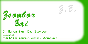 zsombor bai business card